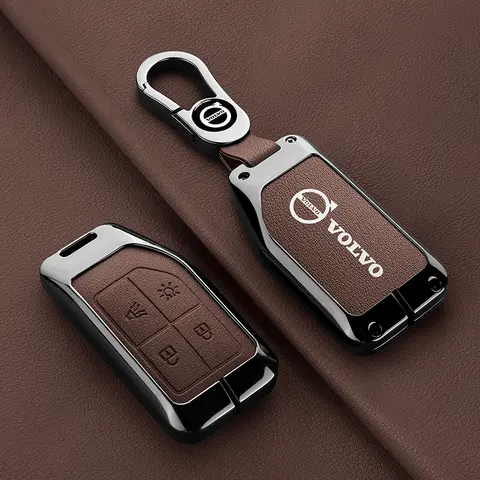 Zine Alloy Car Key Case Cover Shell Holder For Volvo FH16 RC FM EVRO 6 fh CARGO 555 FM Heavy Truck Key Full Protection Accessory