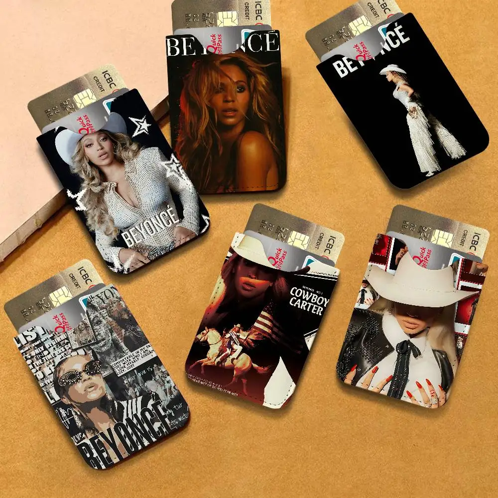B-Beyonce Renaissance Singer New Leather Card Small Retro Cowhide Coin Purse Men/Women Luxury Card Holder
