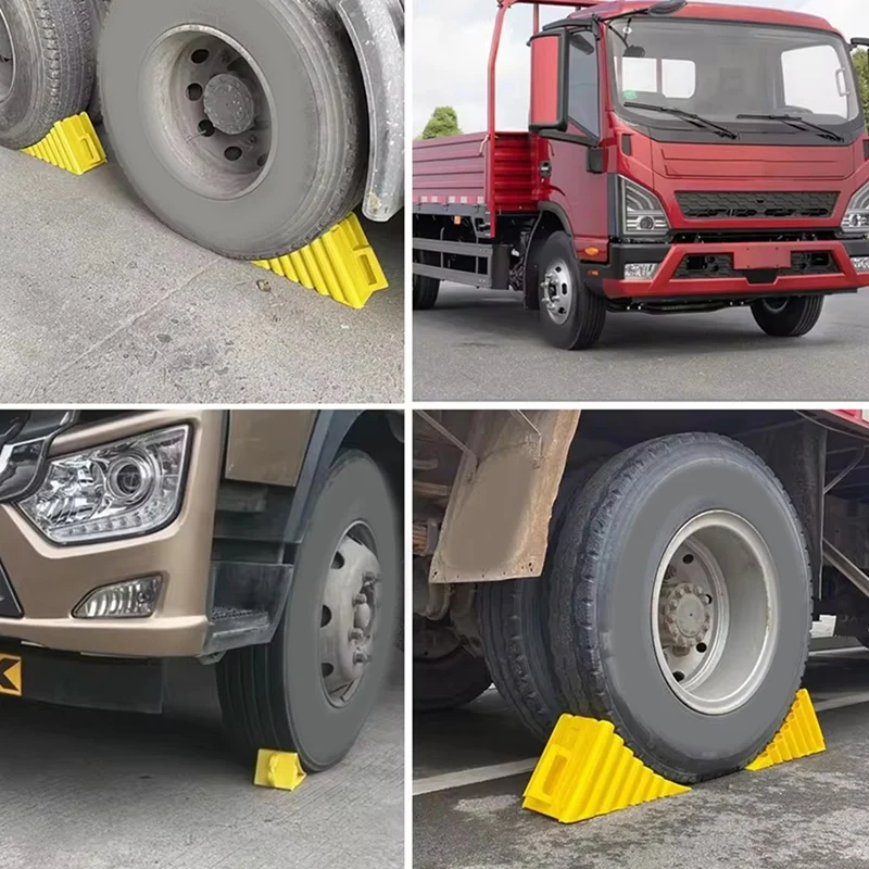 Well-Wheel Chocks For Travel Trailers, Non Slip Heavy Duty Wheel Chock, Lightweight-Wheel Stoppers For Cars Campers Trucks