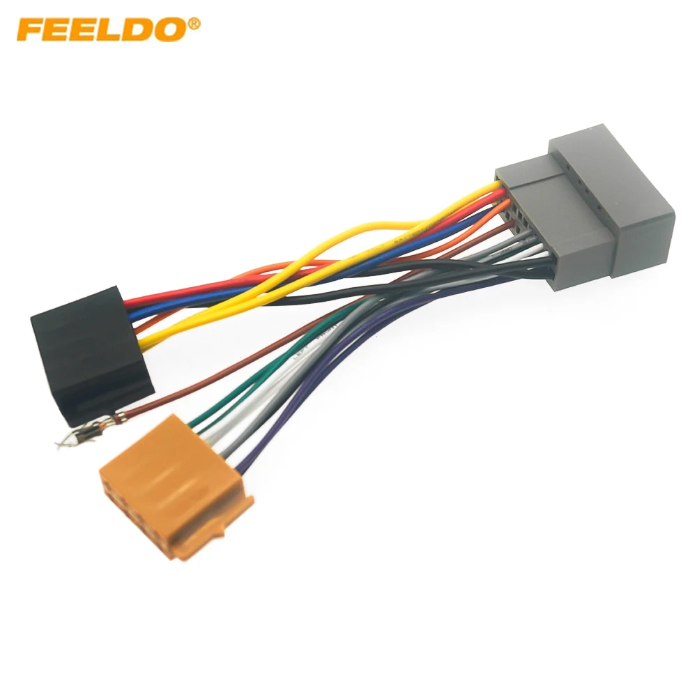 Car Radio Audio ISO Wiring Harness Adapter for Chrysler/Dodge/Jeep Wrangler Auto Stereo ISO Head Units Wire Cable