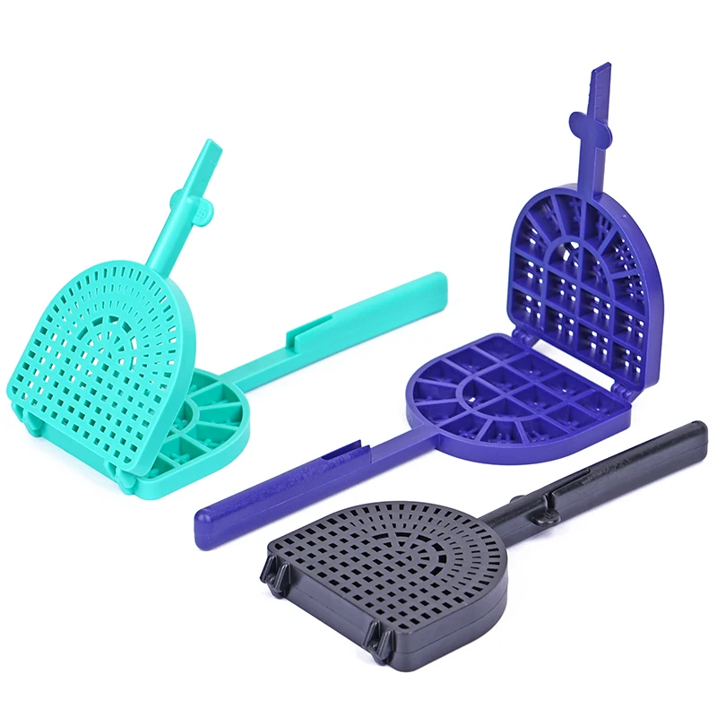 1Pc Dental Tooth Washing Racket Holder Veneers Materials Denture Wash Tray Cleaning Polishing Plate for Porcelain Teeth