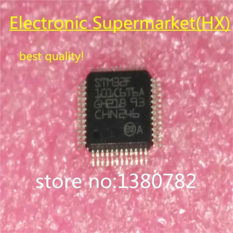 

Free shipping 10pcs/lots STM32F101C6T6A STM32F101C6T6 STM32F101 QFP-48 IC In stock!