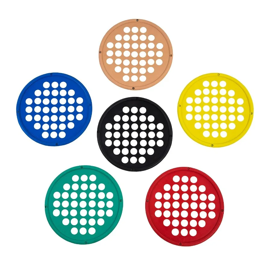 

Web Hand Therapy Device, Latex-Free, 7" Diameter, Set (Tan, Yellow, Red, Green, Blue, Black)
