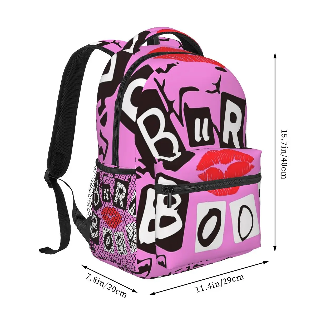 Burn livro mochilas meninos meninas bookbag estudantes sacos de escola dos desenhos animados portátil mochila bolsa ombro grande capacidade