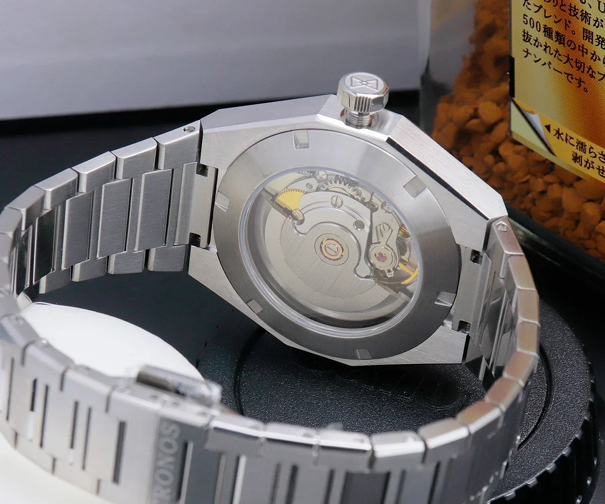 Cronos Luxury Men Watch 39mm Automatic PT5000 SW200 Wristwatches Sapphire 10ATM See-through Back L6028M V2