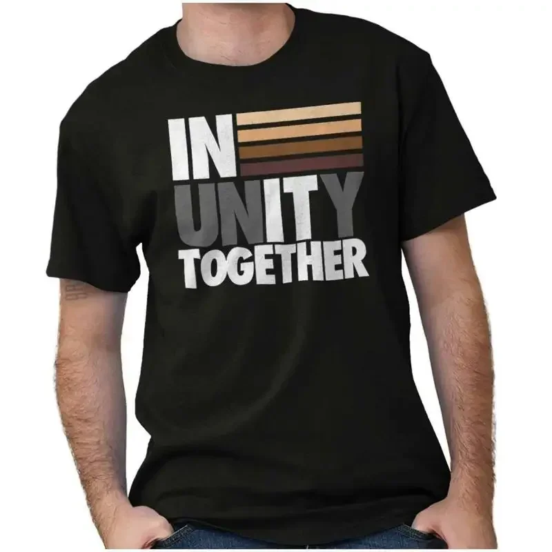 

Unity In It Together Race Equality Activist Womens or Mens Crewneck T Shirt Tee