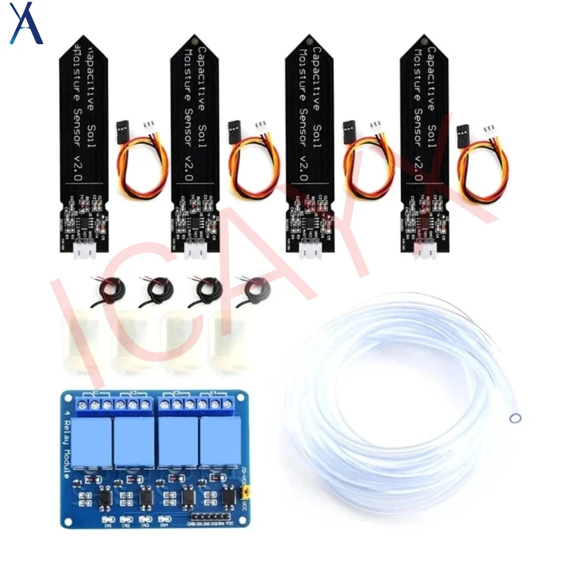 

4-way watering plant DIY set 4-way relay automatic watering garden flowers