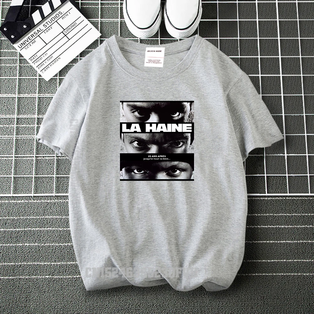 1995 La Haine Movie Cotton T-Shirts Men Women Hip Hop Casual Tee Shirts Summer Brand Camisas Hombre Cartoon Harajuku T Shirt