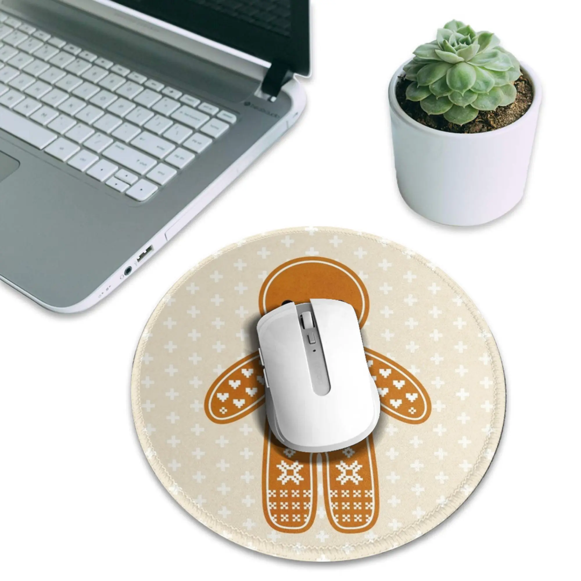 Sweater Pattern Gingerbread Cookie Mouse Pad Computer Keyboard Mouse Mat Gaming PC Laptop Desk Mat Office Accessories Table Mats