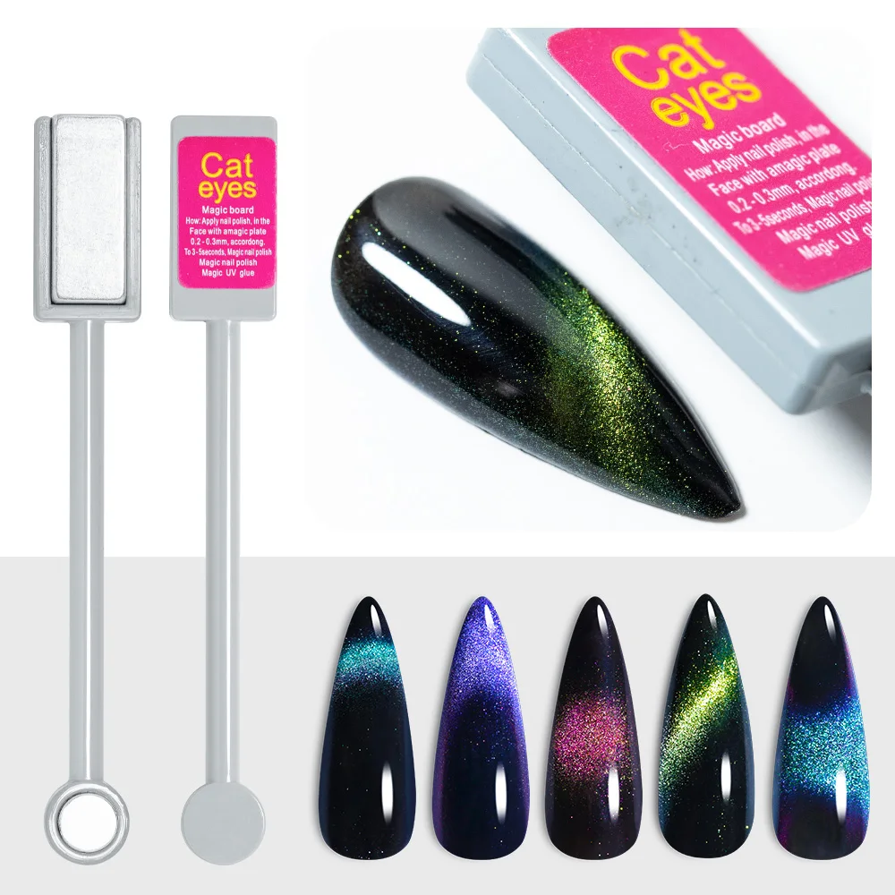 Rainbow Ghini Cat Paw Magnetic Wand for Nail Double/Single Head Cat Eye Gel Magnet Stick Professional High Quality Manicure Tool