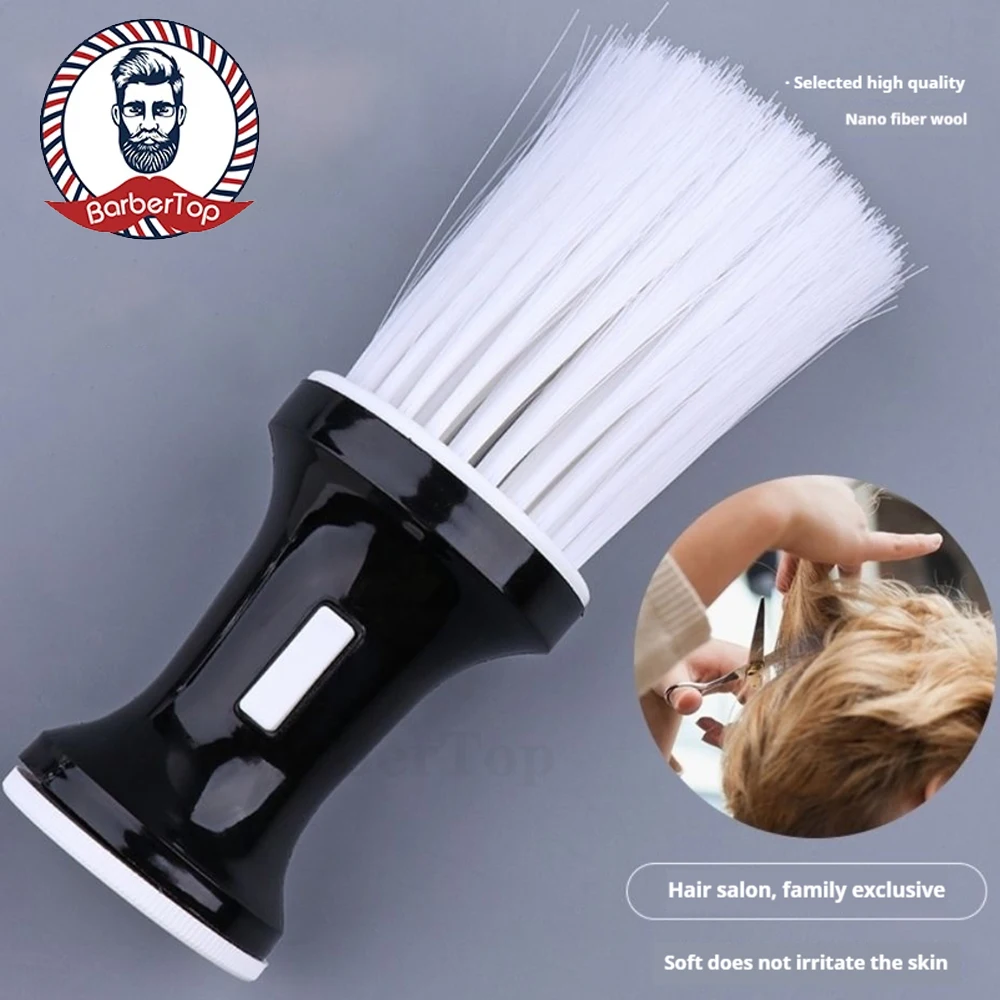 Barbertop-cepillo suave para quitar el pelo, plumero para cuello y cara, cepillos para barberos, herramientas de peluquería para estilista de salón,