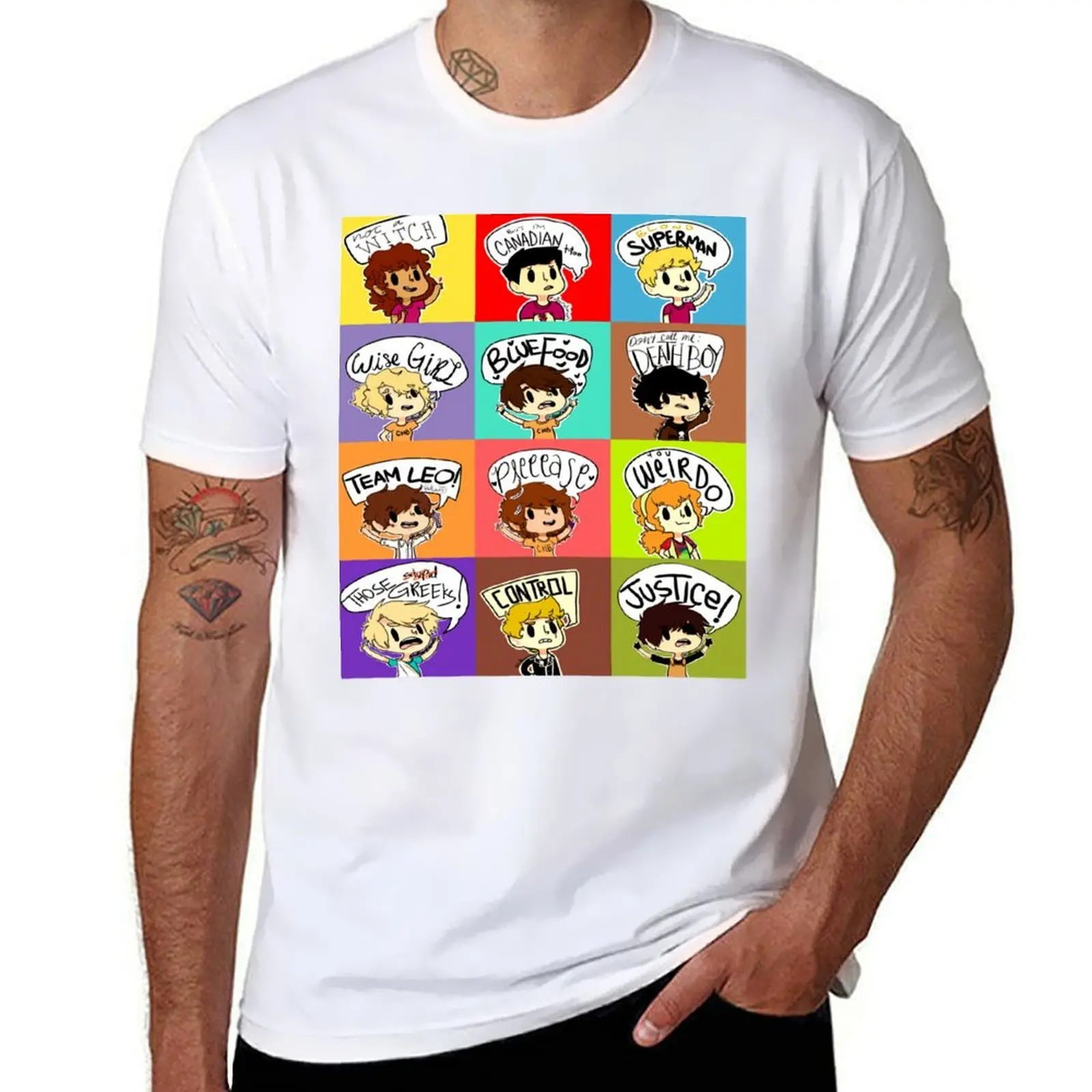 

PJO HEADSHOTS T-Shirt t shirts with prints funny t shirts cotton T-Shirt