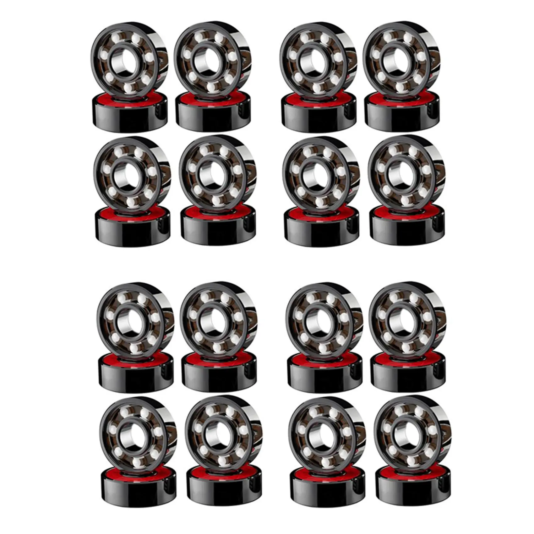 32 Pcs Ceramic Bearings High Speed Wear for Skate Skateboard Wheel