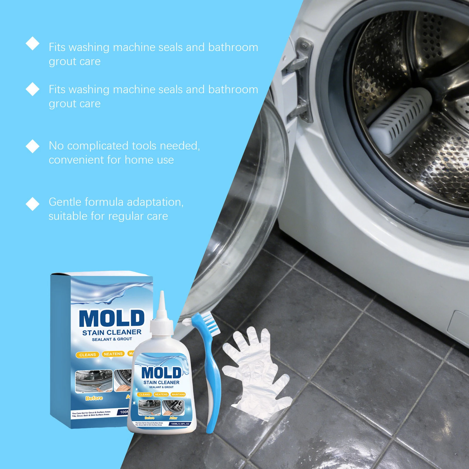 جل لإزالة العفن من بلاط الحمام - مراجعة Home Bathroom Cleaning Solution وسعره