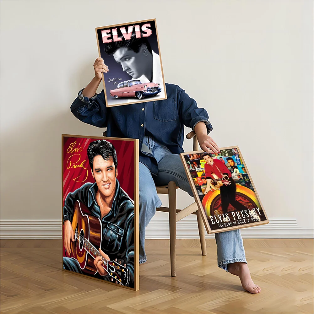 Elvis Presley Rock Singer Star Musician Classic Movie Posters HD Quality Poster Wall Art Painting Study Nordic Home Decor