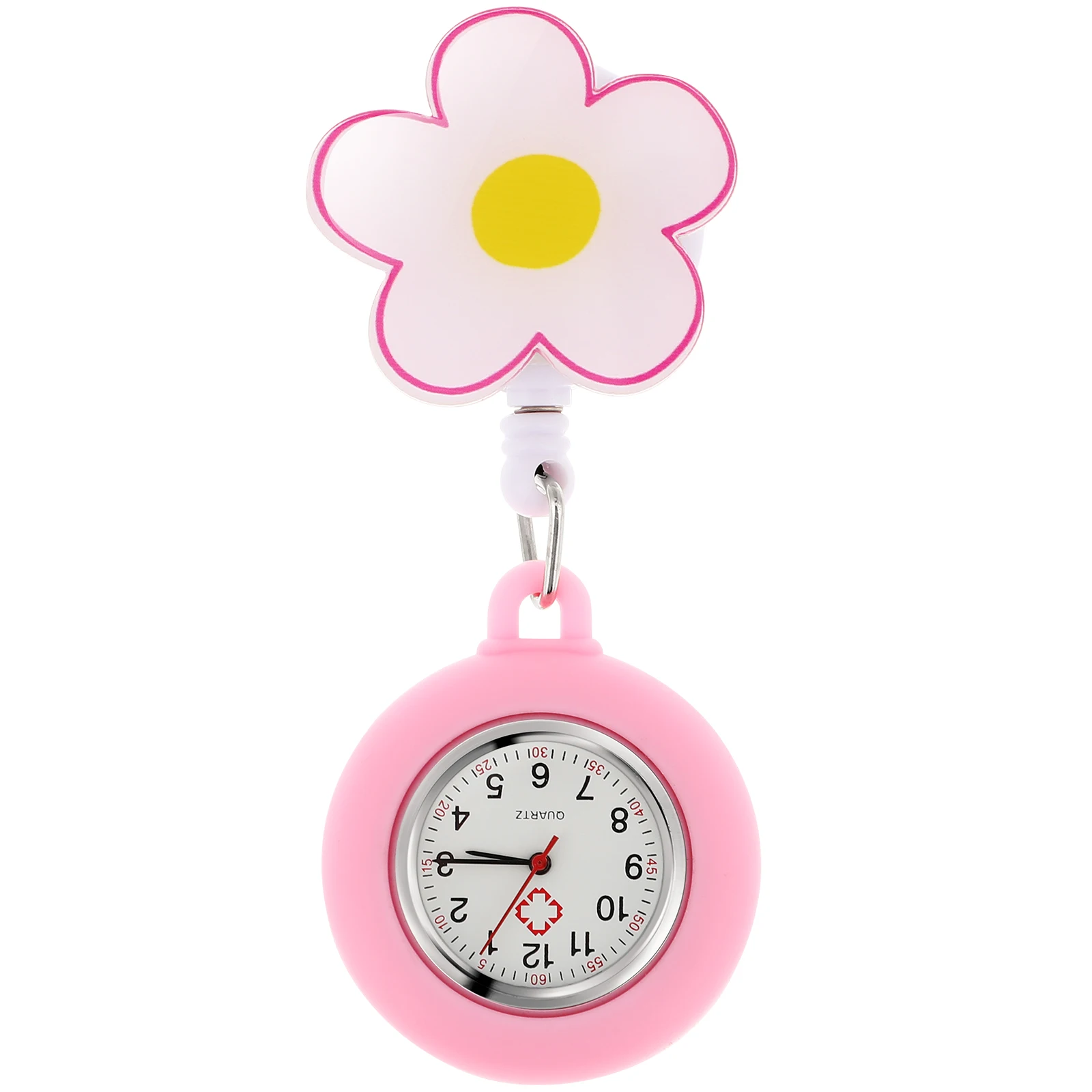 

Nurse Watch Portable for Work Clear Numbers Waterproof Telescopic Hanging Pocket Watches Gifts Nurse Accessories