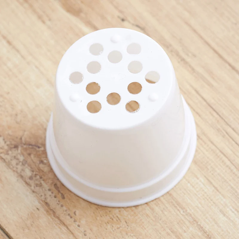 10/20pcs Round Plastic Flowerpot Mini Seedling Pot Nursery with Drainage Holes Useful Garden Accessories Seedling Supplies TMZ