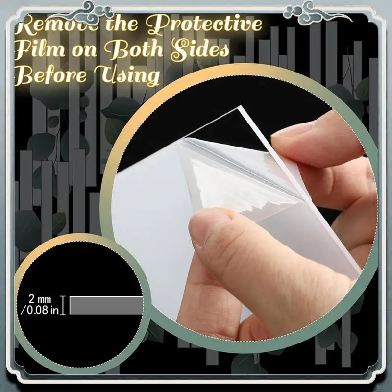 AC76-20 Pcs 2 Mm Acrylic Blanks For Light Base Plastic Cast Clear Acrylic Sheet Acrylic Panel Sign Blank 4 Shapes Spare Parts