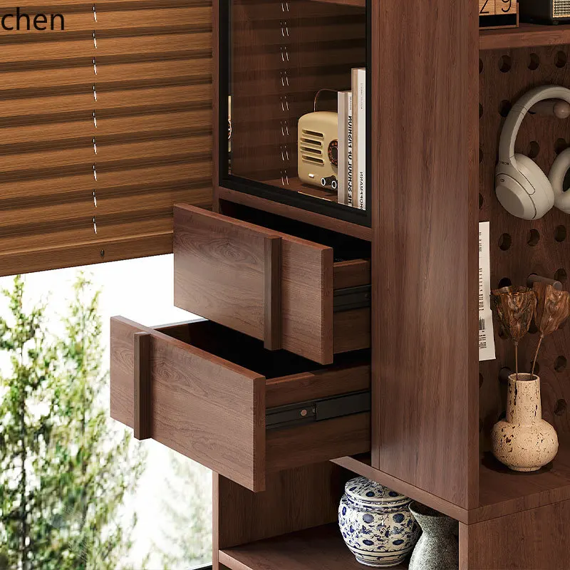medieval style solid wood bay window storage balcony locker sundries simple locker