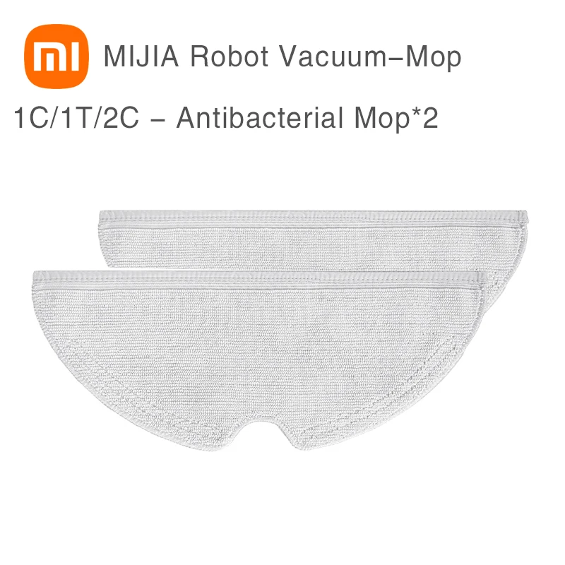 XIAOMI MIJIA Robot Vacuum Cleaner 1C 1T 2C Dirt Disposal Original Spare Side Roller HEPA Filter Main brush Mop Parts