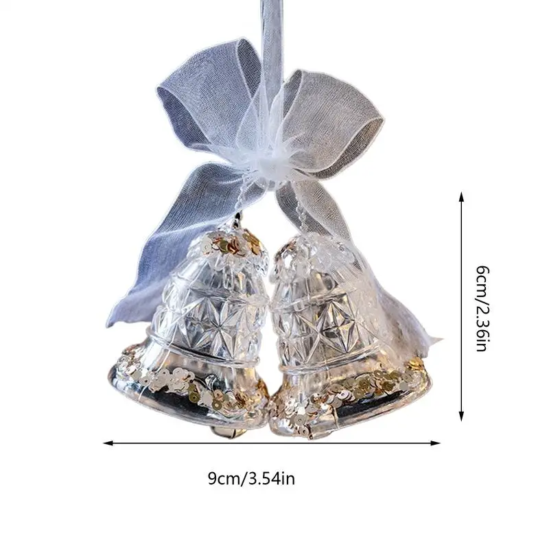 Adornos de copo de nieve para árbol de Navidad, decoraciones navideñas de cristal acrílico, adornos elegantes con purpurina, suministros para fiestas de invierno