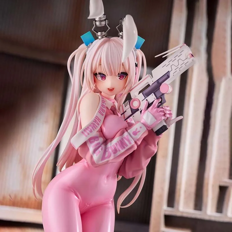 

28cm Bunny Girl Model Hobby Pink Pvc Action Figure Collectible Model Doll Cute Pink Girl Anime Model Display Gift Collection
