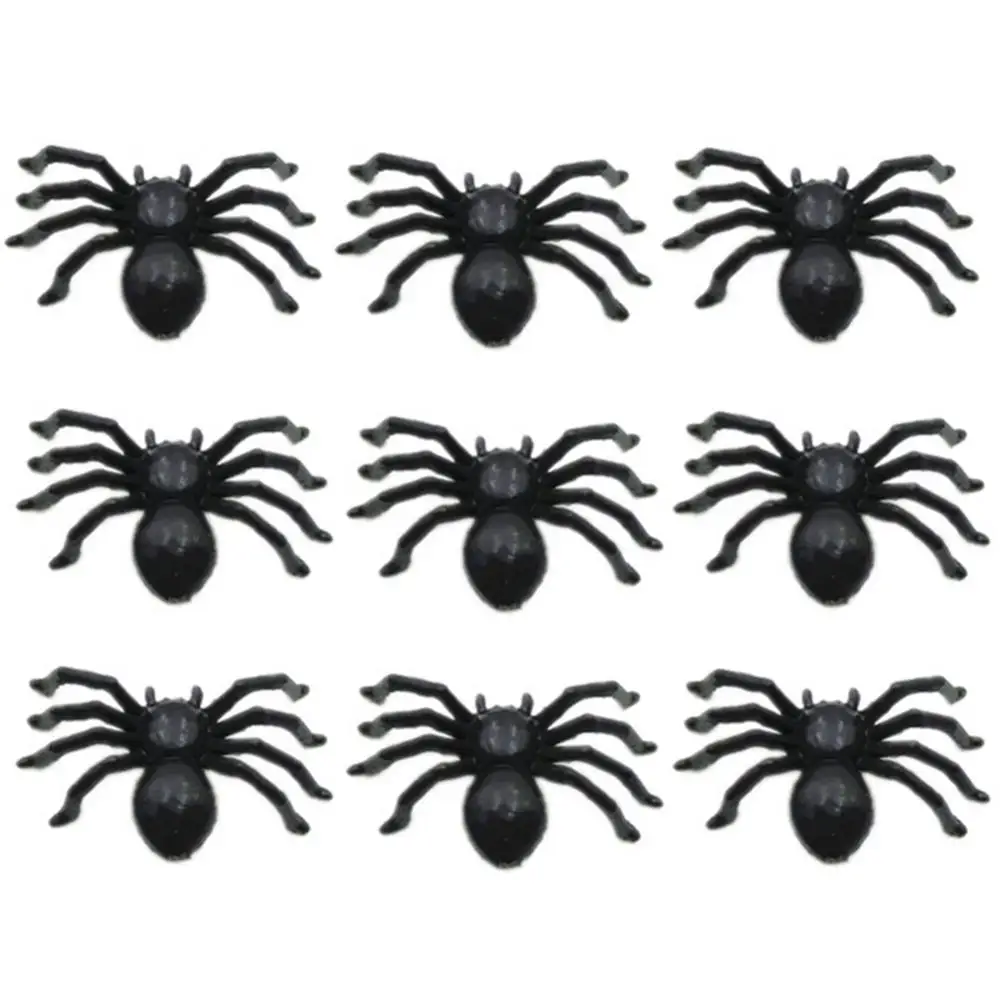 30 Pcs/Set Plastic Realistic Mini Spider Toy Halloween Party Prop Decoration Prank Props Small Size Funny Halloween Decorations