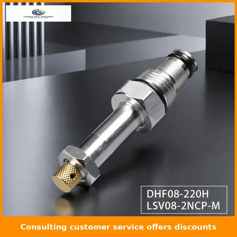 Hydraulic Threaded Cartridge Solenoid Valve (DHF08-220H/SV08-20-M/LSV-2NCP-M) - 2-Position 2-Way Pressure Relief Valve