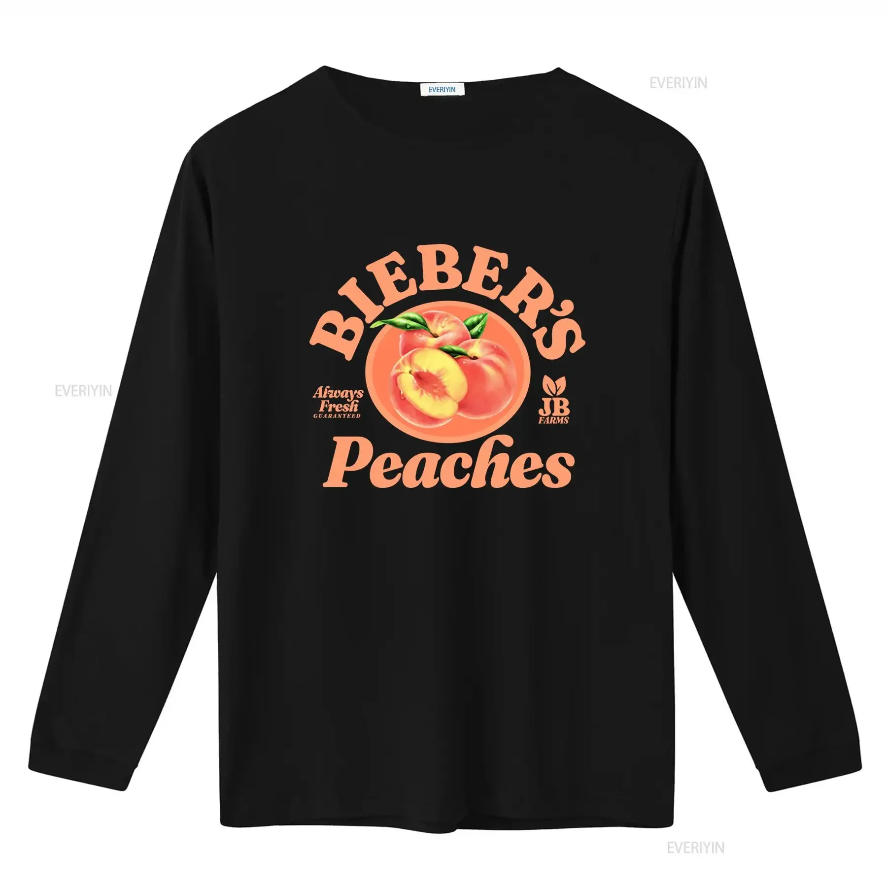 Justin Bieber Official Branded Men's XL Bieber's Peaches T Shirt New w Tags Always Fresh Guaranteed JB Farms Design vintage view 2