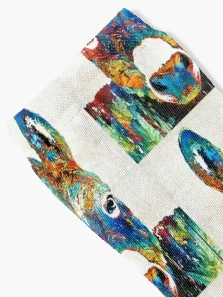 Colorful Donkey Art - Mr. Personality - By Sharon Cummings Socks shoes gym Children's Socks Woman Men's