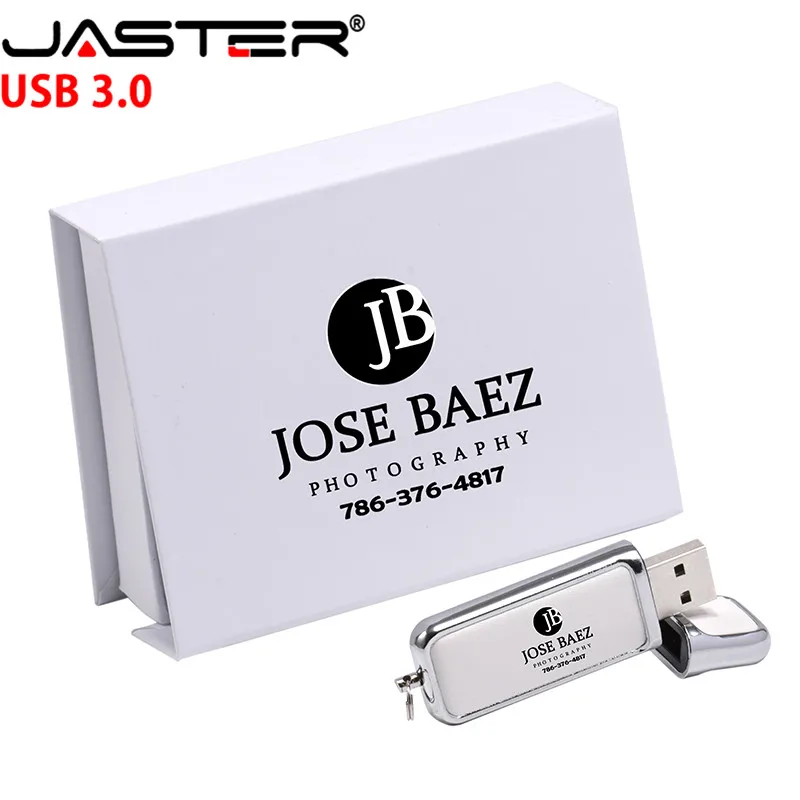 JASTER-USB 3.0 Flash Drive, Modelo de Isqueiro de Couro, Caixa, 4GB, 8GB, 16GB, 32GB, 64GB, Pendrive Presente, Sobre 1Pcs Logotipo Grátis