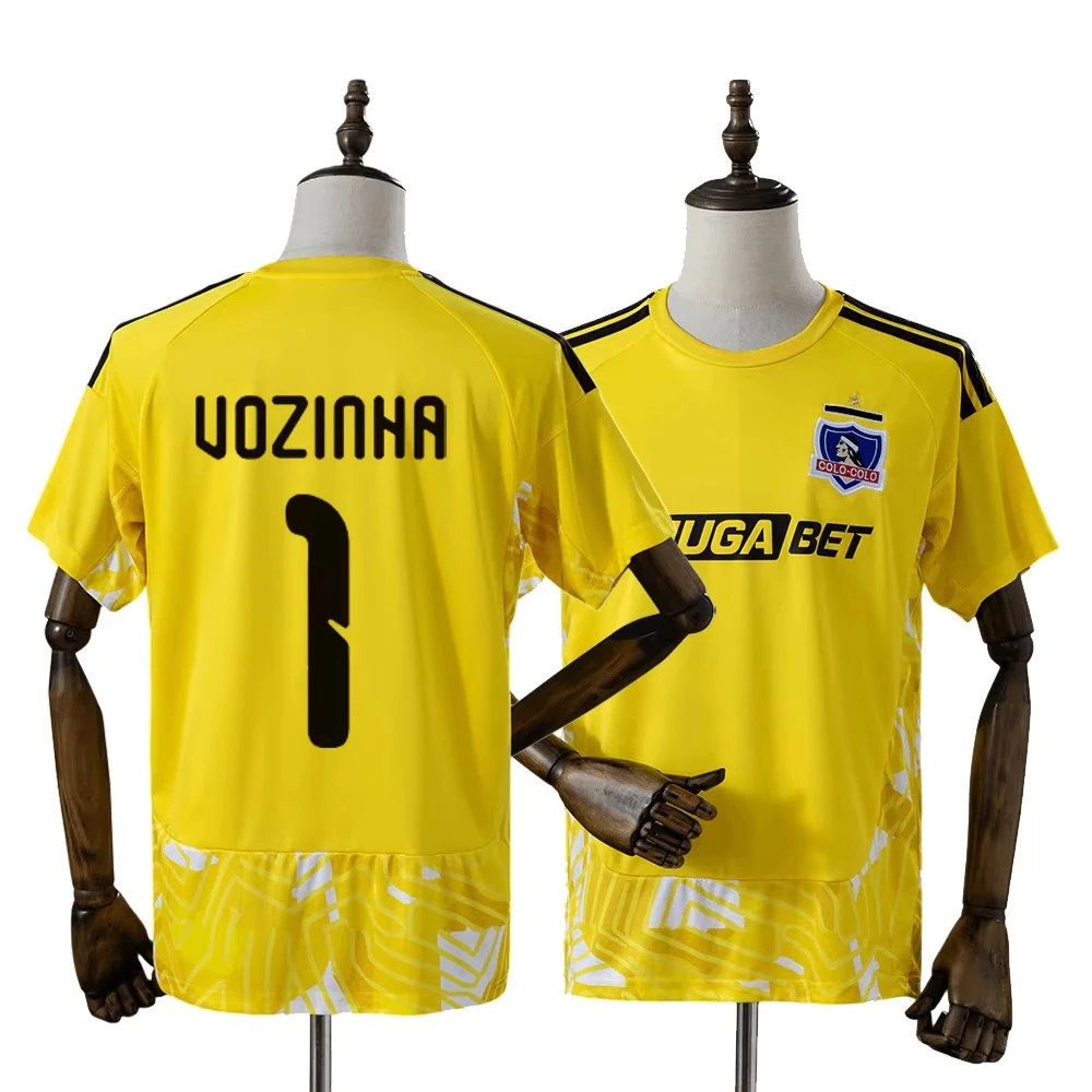 Family Matching Colo-Colo Vozinha # 1 Short Sleeve Mesh Soccer Jersey Y2K Sports Fan Streetwear Loose Sport Tee Quick Dry Shirt