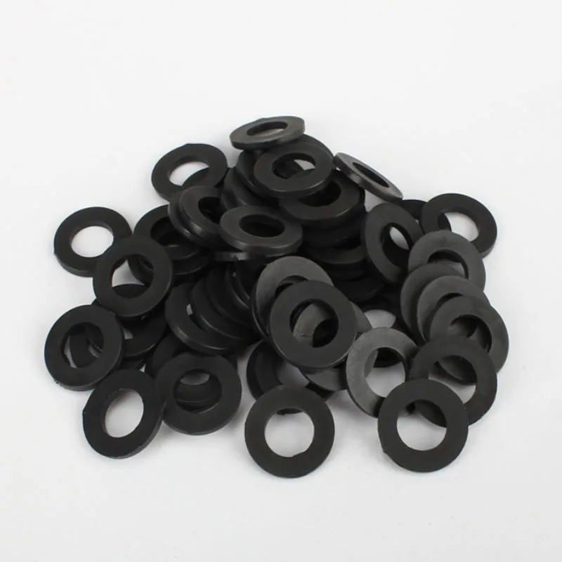 50Pcs Nylon Flat Washer Plastic Plane Spacer M2~M14 Insulation Gasket Ring For Cylindrical Screw M2 M3 M4 M5 M6 M8 M10 M12 Black image 5