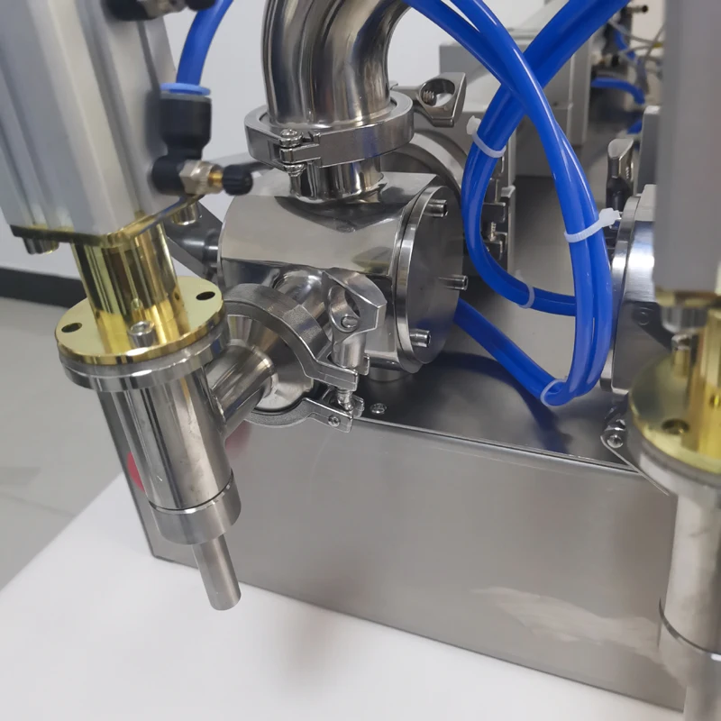 

Semi Automatic Small Piston Double Headed Liquid Paste Filling Machine Oil Orange Juice Beverage