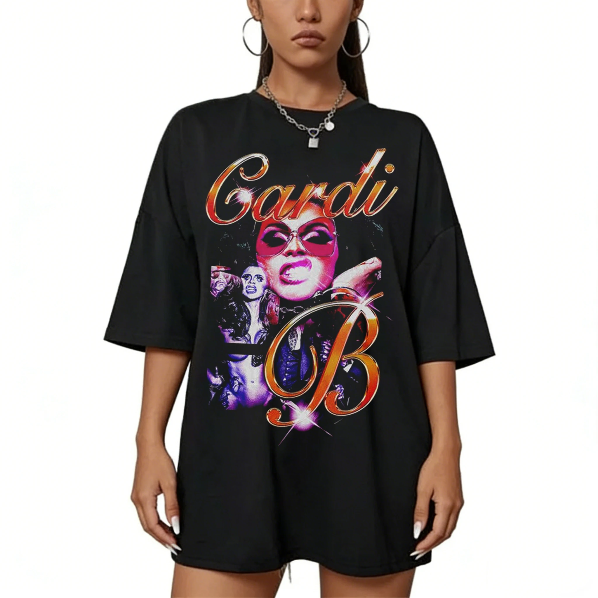 Cardi B Little Miss Drama Tour 2026 T-shirt Cardi B Fan Gift Aesthetic Rap Music Tee 2026 Tour Men Women Summer Casual Tee Tops