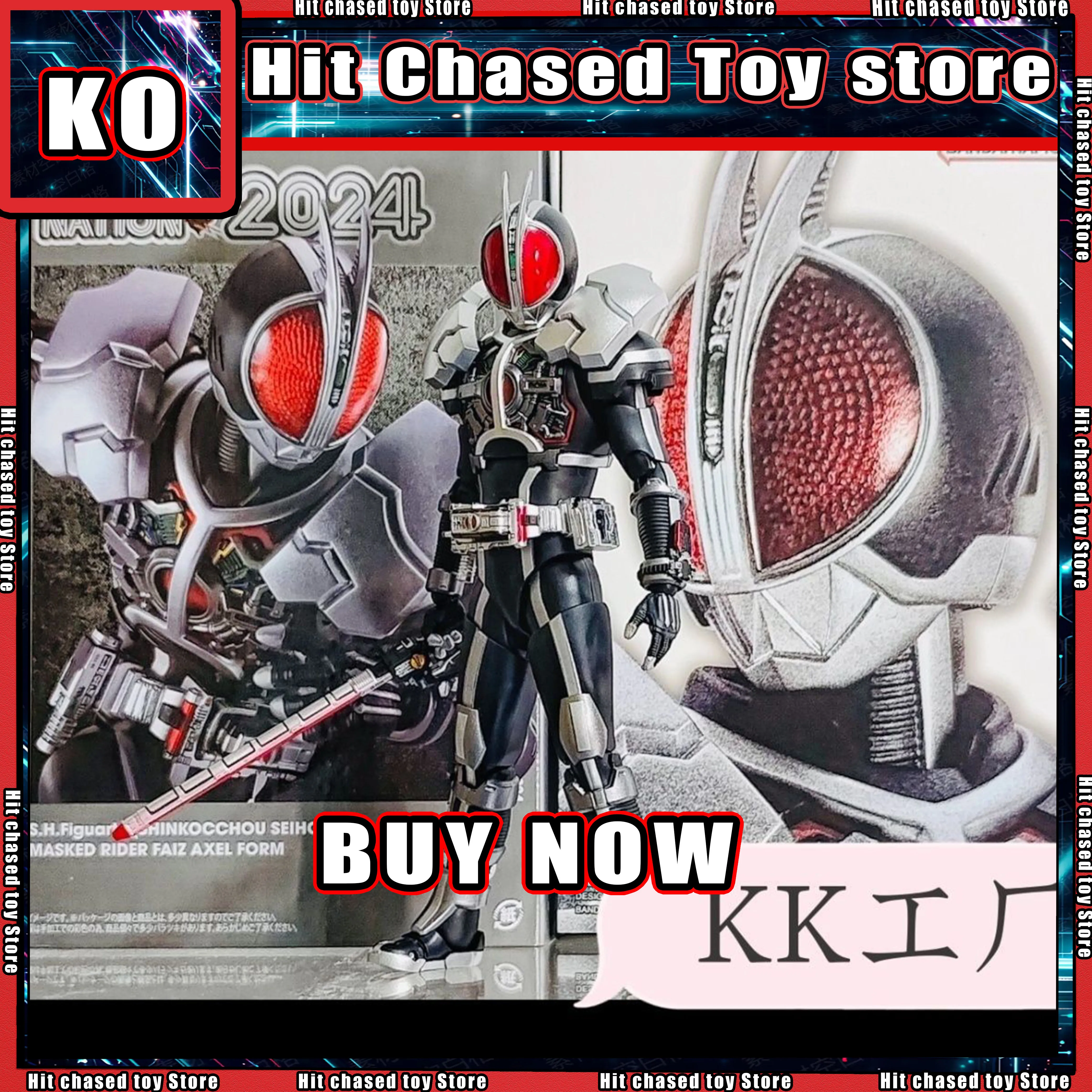 ¡En stock en junio! Figuras de acción KK factory SHF Kamen Rider Faiz 555 Accel Form, edición limitada del evento 2024, juguetes y regalos.
