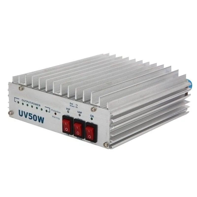 Dual-segment walkie-talkie power amplifier BJ-UV50W, full-mode linear unilateral power amplifier, intercom signal amplification
