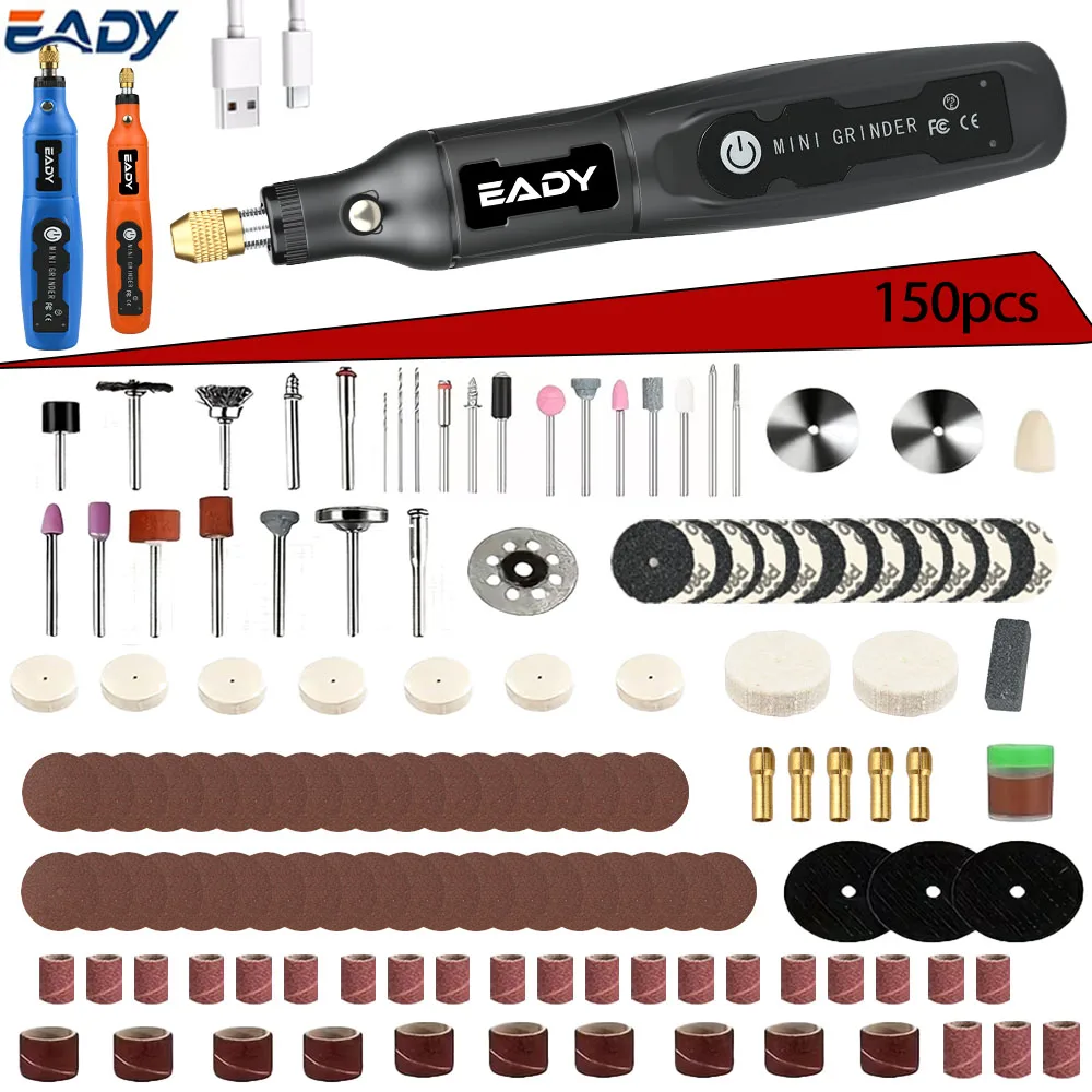 

EADY Cordless Rotary Tool Kit, 5-Speed Mini Engraver, USB Rechargeable for Metal/Jewelry/Glass DIY, Ideal Gift for Craft Lovers