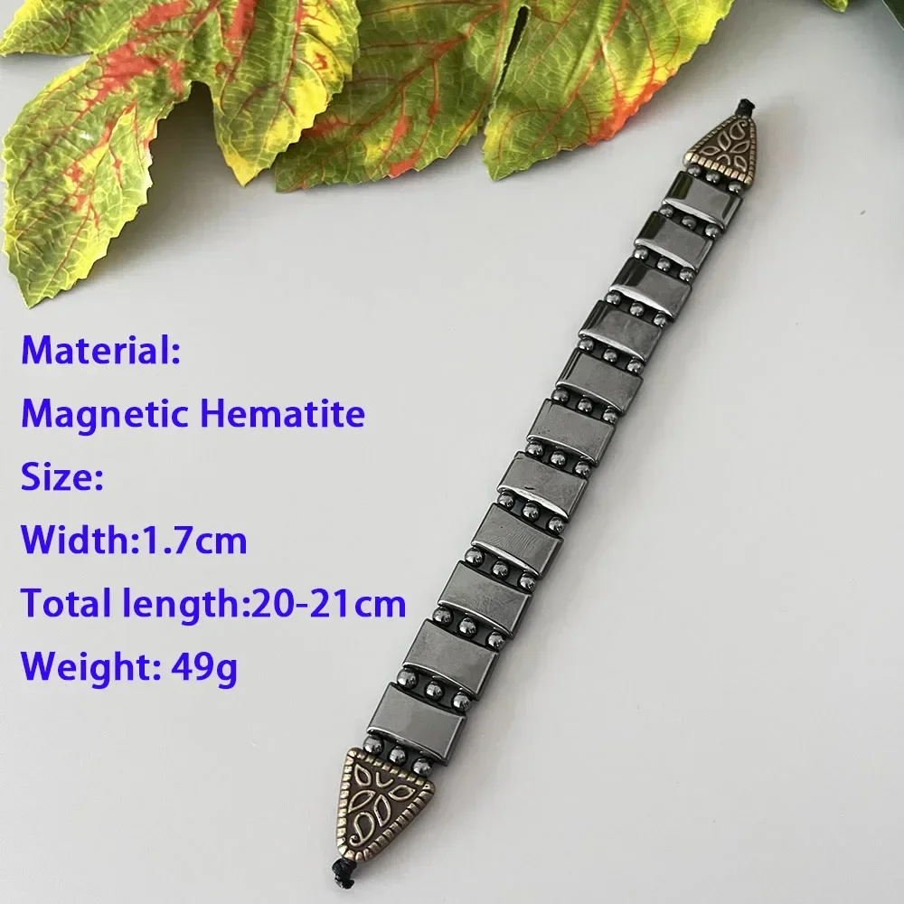 NJ24 مسبحة جديدة الهيماتيت المغناطيسي جلب الصلاة الصحية تغيير وظيفة يمكن تدوير الوجه مصير التأمل مجوهرات الديكور #6