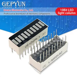 2pcs LED Display 10 Segment Bar Graph Red Green Blue White Yellow Green Numbers Signs Cube Bars Graphics Bar-Graph Module DIY