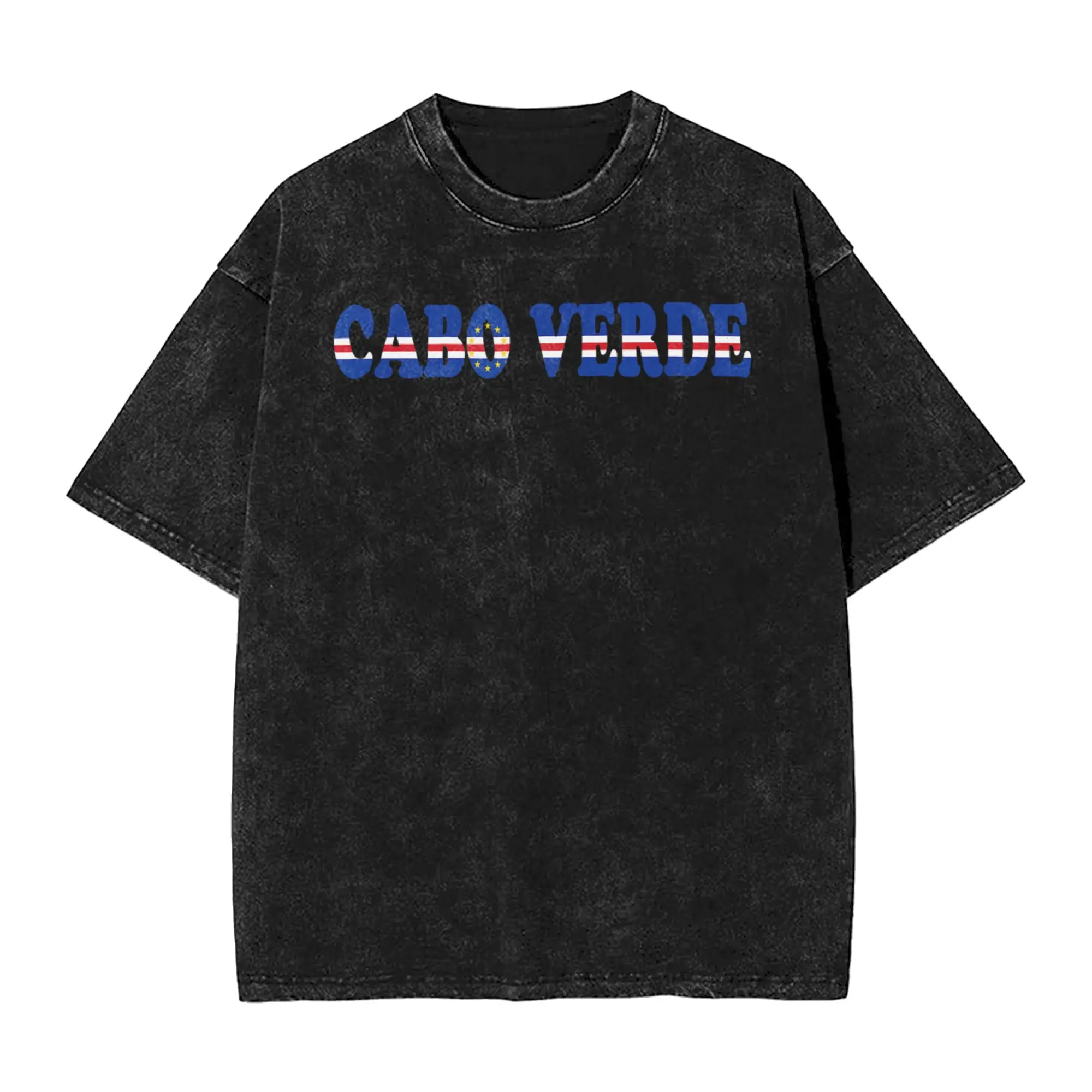 Men Cabo Verde Culture Cape Verde Flag Graphic T Shirts  Clothing Summer Classic Short Sleeve T Shirt O Neck Tee Shirt Hot Sale