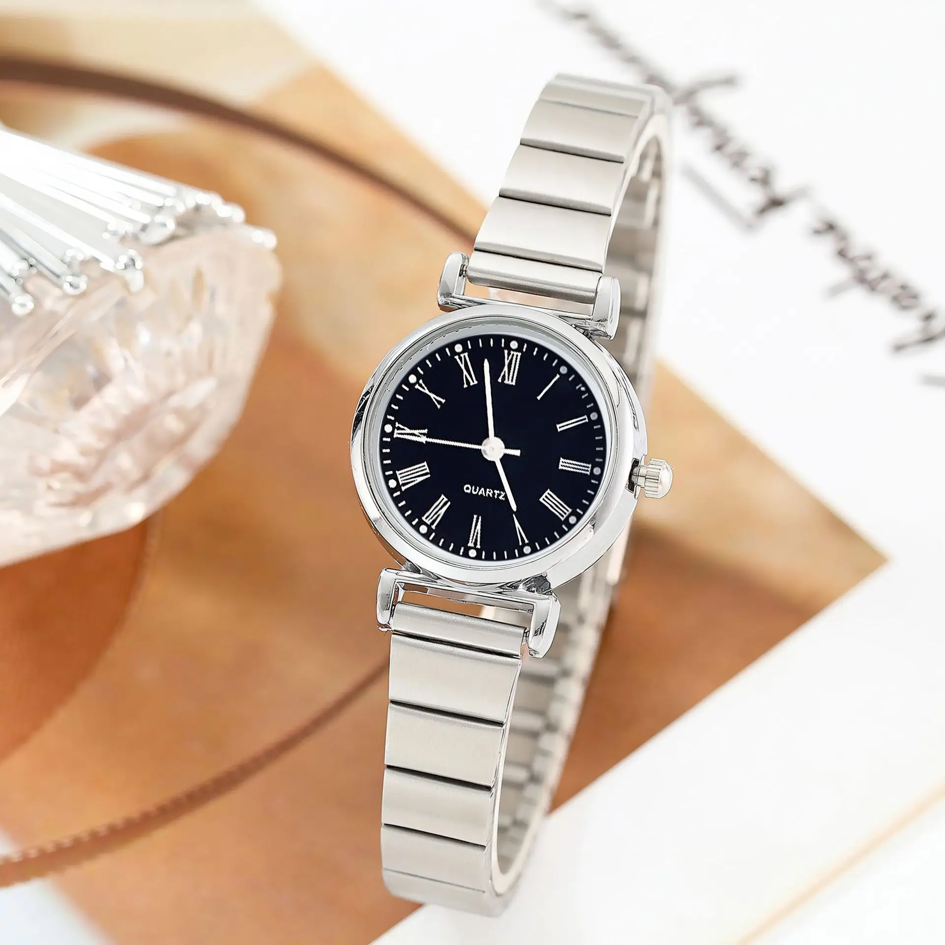 여성용 클래식 우아한 하이 퀄리티 디자인 쿼츠 시계, 심플하고 화려한 고급 니치, 럭셔리 스타일, 신상