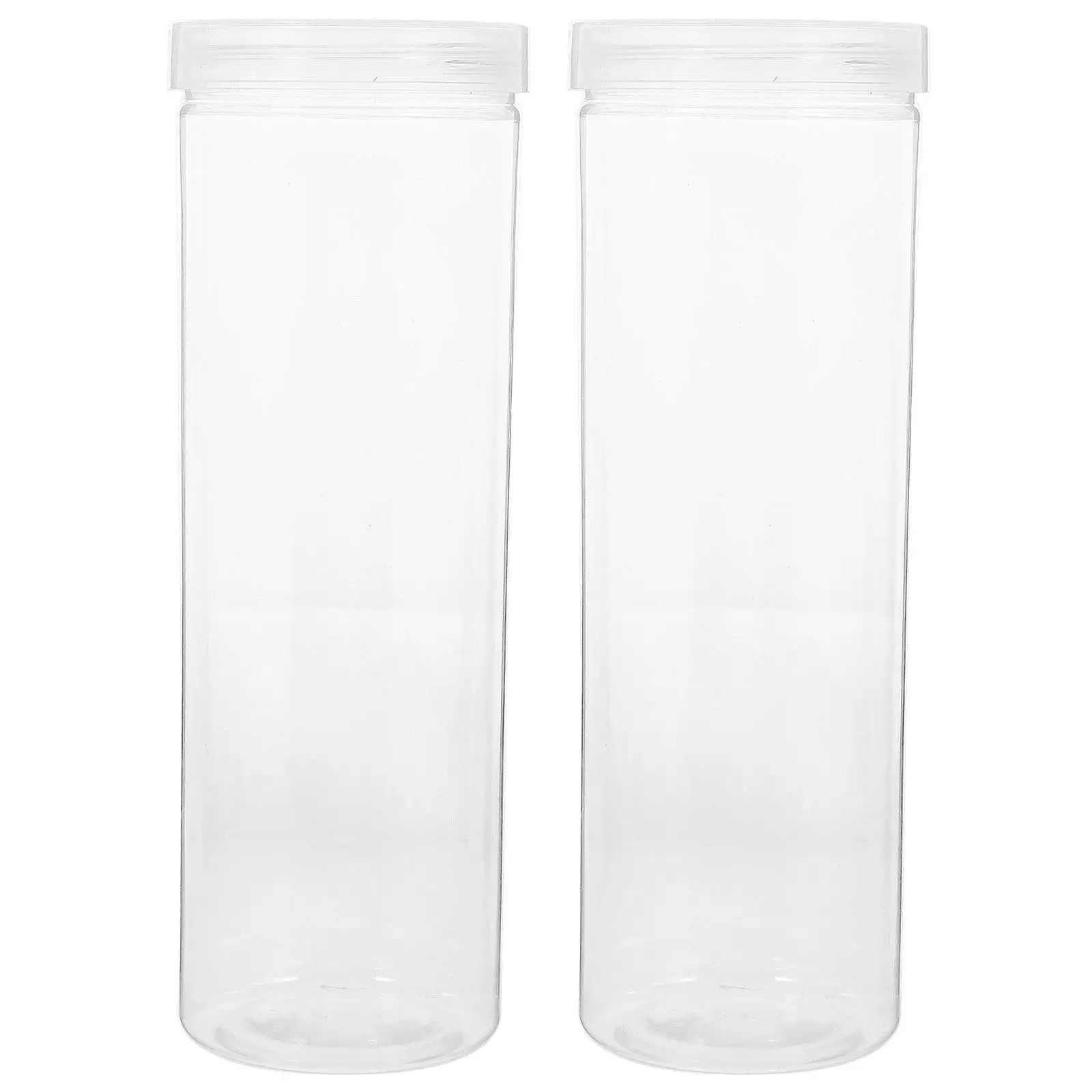 2Pcs Clear Pen Case Small Transparent Pen Storage Box Minimalist Design Smooth Grip Lid Secure Fit for Pens Pencils Stationery