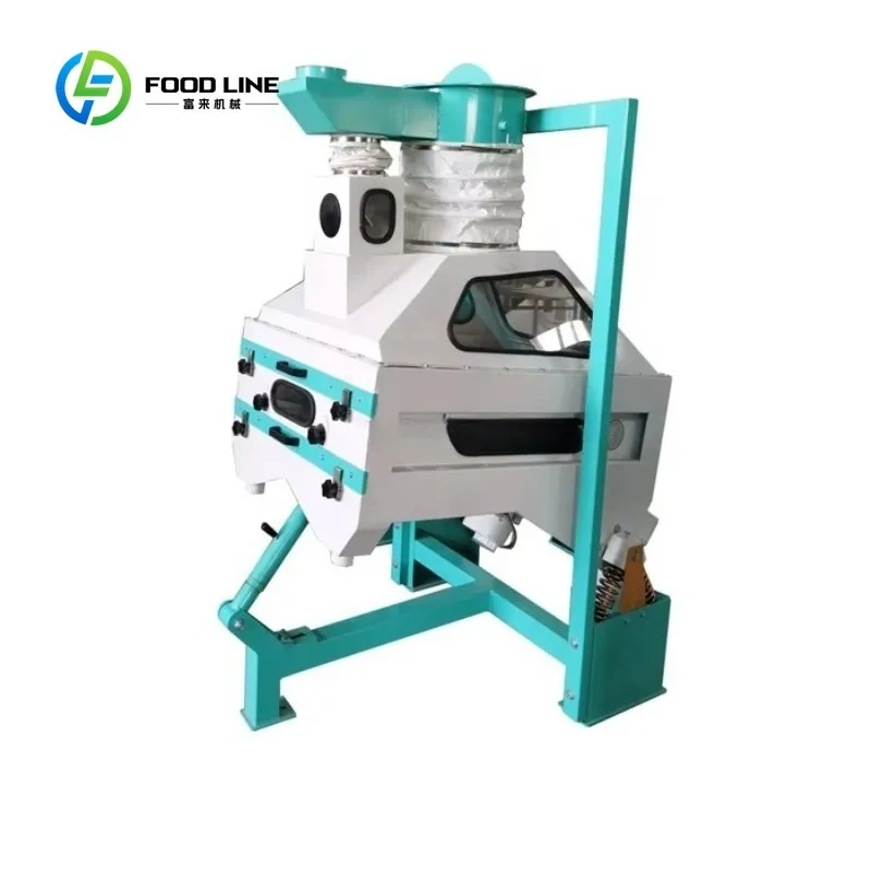 Custom Made Combined Clean Screen and Destoner Machine Grain Cleaner for Paddy and Spice Seed Destoner
