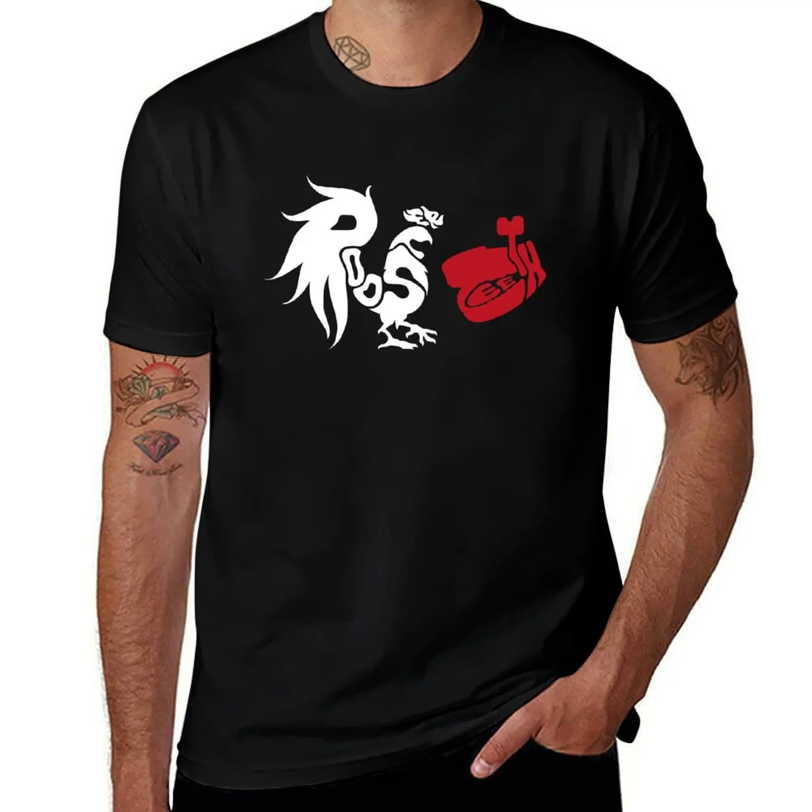 

Rooster Teeth Logo T-Shirt t shirts for man graphic vintage t shirts designer cotton tshirt 100% T-Shirt