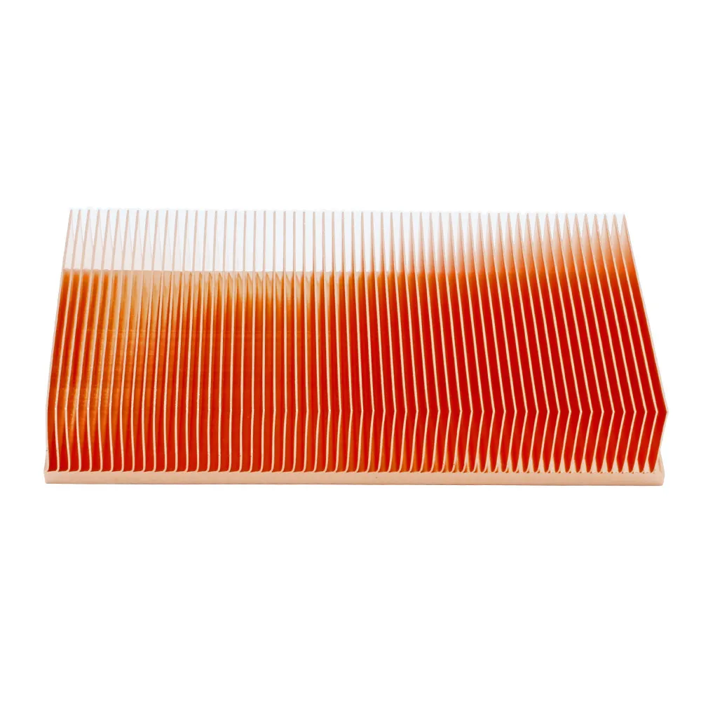 120x60x20mm Dissipatore di calore in rame Skiving Fin Dissipatore di calore Radiatore di raffreddamento per dissipazione del calore LED del chip elettronico