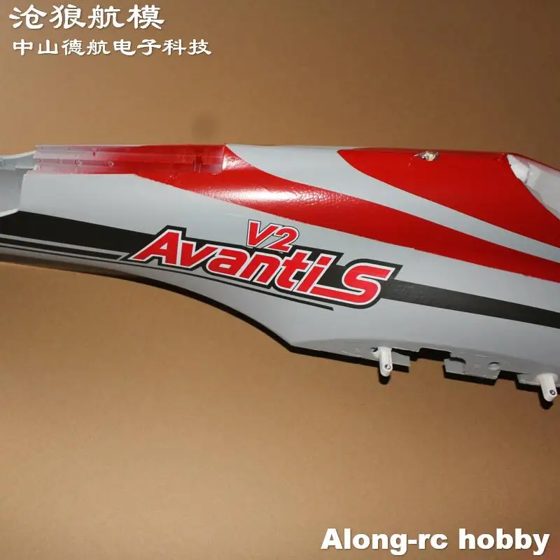 Freewing EPO طائرة مزودة بجهاز للتحكم عن بُعد Avanti S V2 80mm EDF قطع غيار الطائرة النفاثة-أجزاء استبدال إصلاح أجزاء جسم الطائرة الرغوية الحمراء