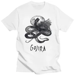 Band GOJIRA SERPENT MOON T Shirt Print Short Sleeve Fashion Casual Streetwear Men T Shirt Band GOJIRA SERPENT MOON T Shirt