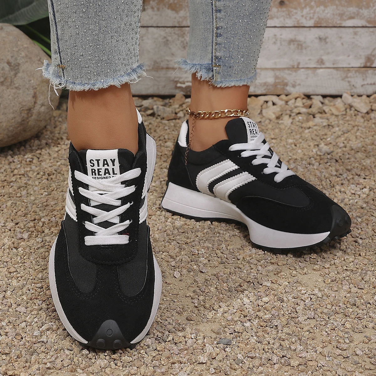 Breathable Mesh Athletic Shoes - Lente Herfst Nieuwe Elegante Studenten Platte