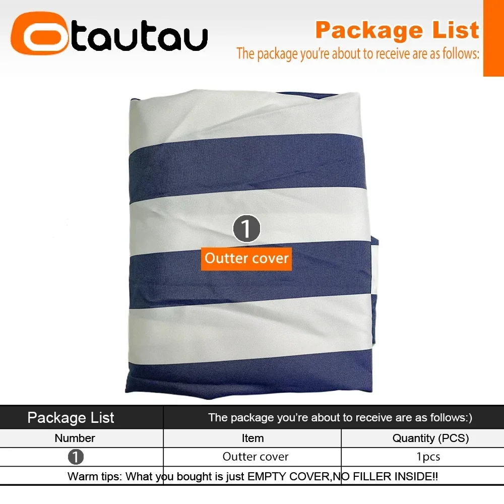 OTAUTAU New Upgraded Bean Bag Cover Without Filler Has Inner Liner for Sale Home Outdoor Pool Float Waterproof Pouf Saon SF215